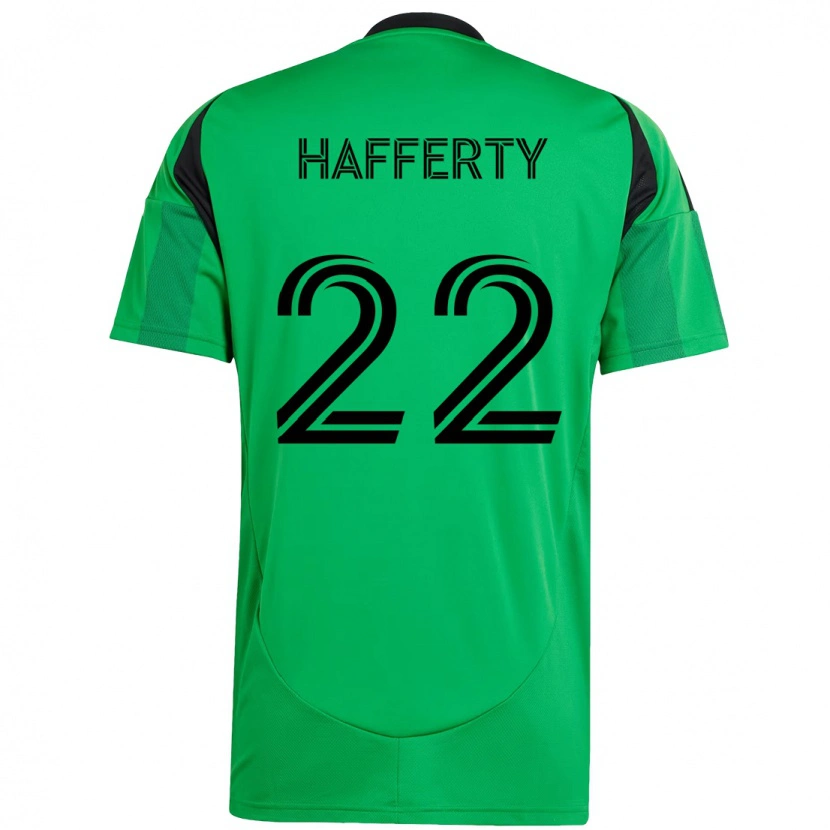 Danxen Mulher Camisola Joe Hafferty #22 Verde Preto Principal 2025/26 Camisa Brasil