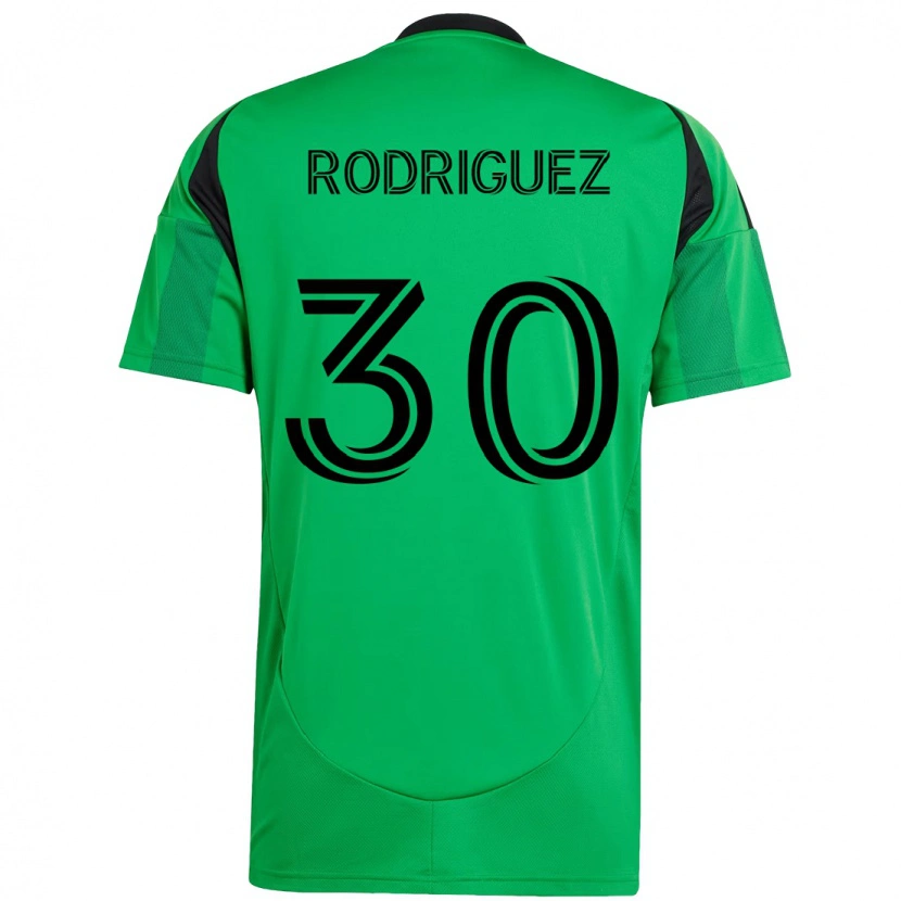 Danxen Mulher Camisola Memo Rodríguez #30 Verde Preto Principal 2025/26 Camisa Brasil