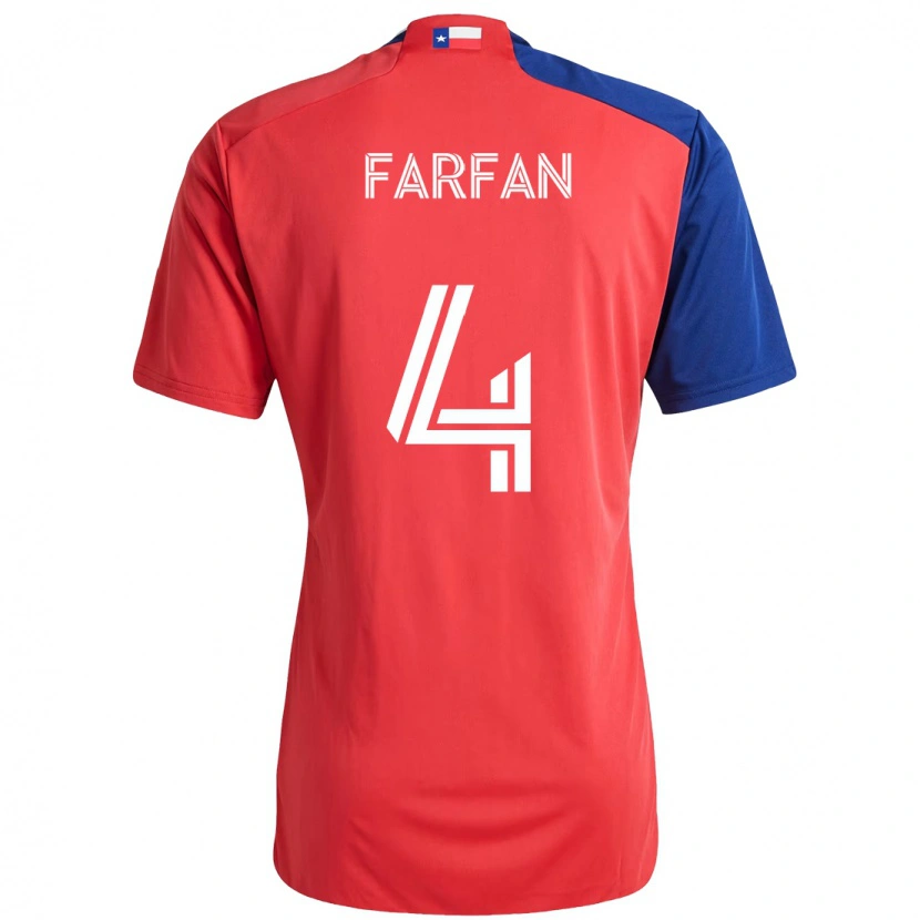 Danxen Mulher Camisola Marco Farfán #4 Vermelho Azul Marinho Principal 2025/26 Camisa Brasil