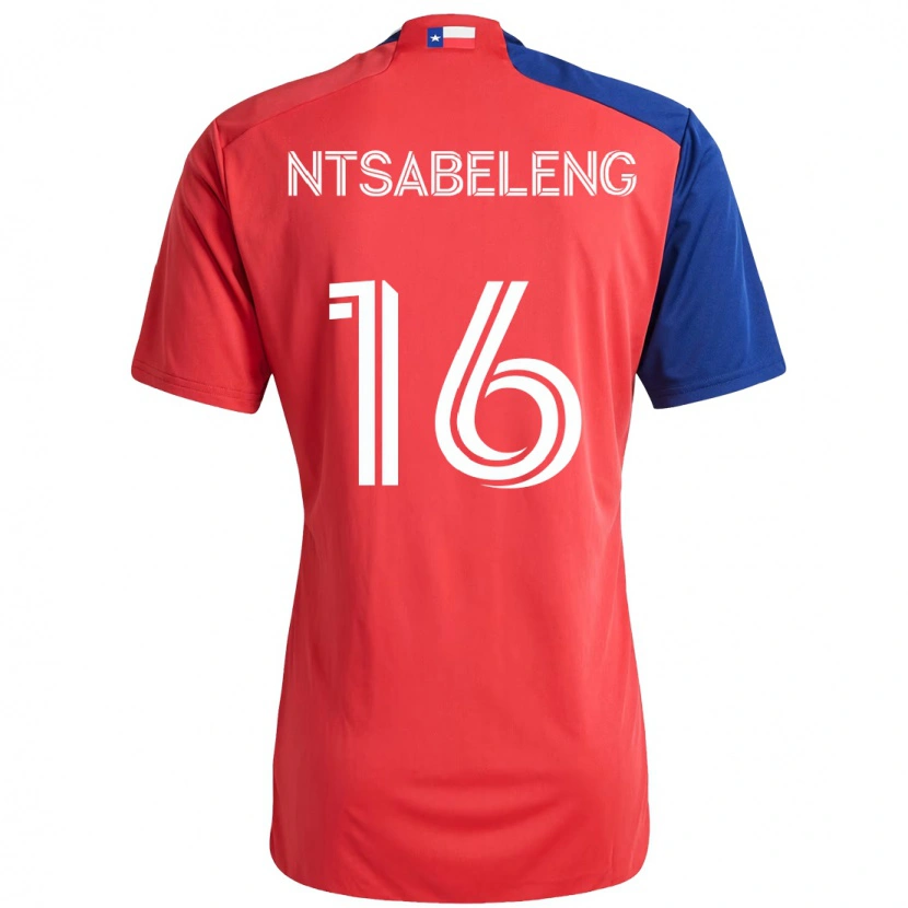 Danxen Mulher Camisola Tsiki Ntsabeleng #16 Vermelho Azul Marinho Principal 2025/26 Camisa Brasil