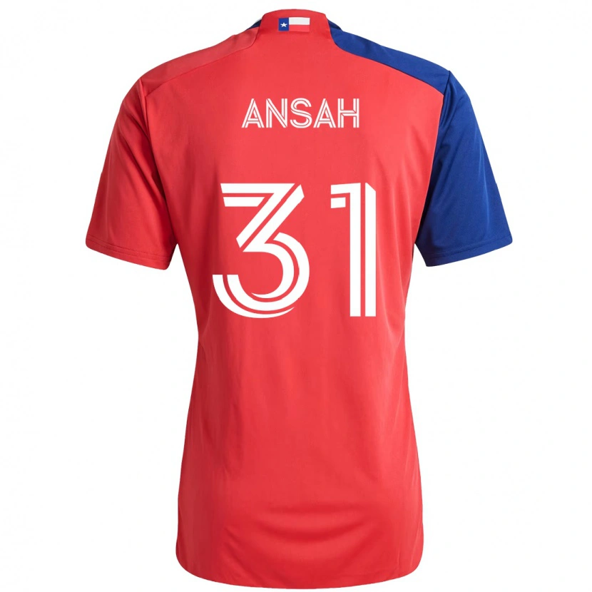 Danxen Mulher Camisola Eugene Ansah #31 Vermelho Azul Marinho Principal 2025/26 Camisa Brasil