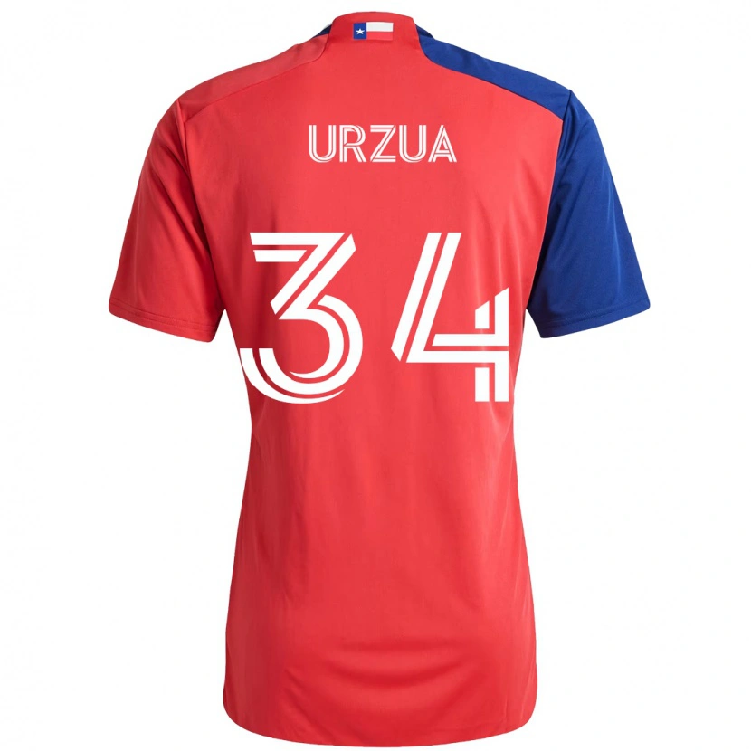 Danxen Mulher Camisola Alejandro Urzua #34 Vermelho Azul Marinho Principal 2025/26 Camisa Brasil