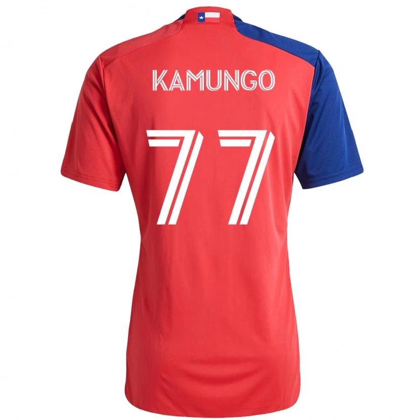 Danxen Mulher Camisola Bernard Kamungo #77 Vermelho Azul Marinho Principal 2025/26 Camisa Brasil