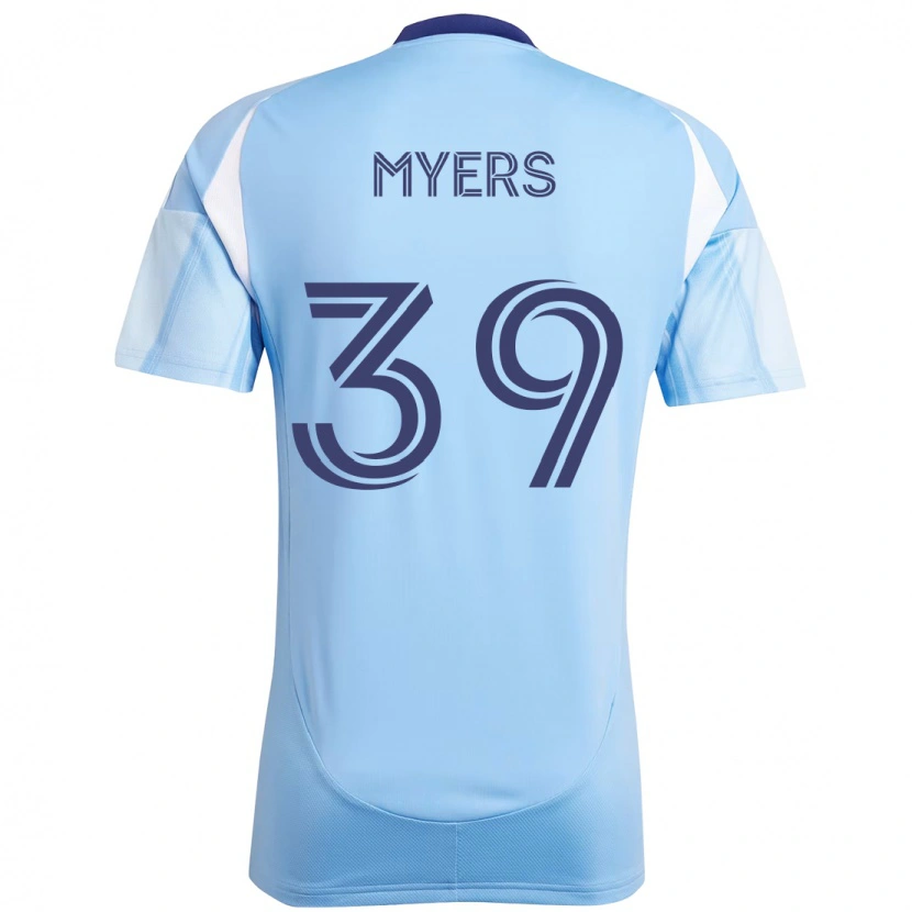 Danxen Mulher Camisola Md Myers #39 Azul Claro Principal 2025/26 Camisa Brasil