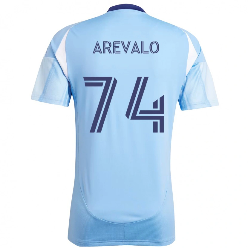 Danxen Mulher Camisola Ronny Arévalo #74 Azul Claro Principal 2025/26 Camisa Brasil