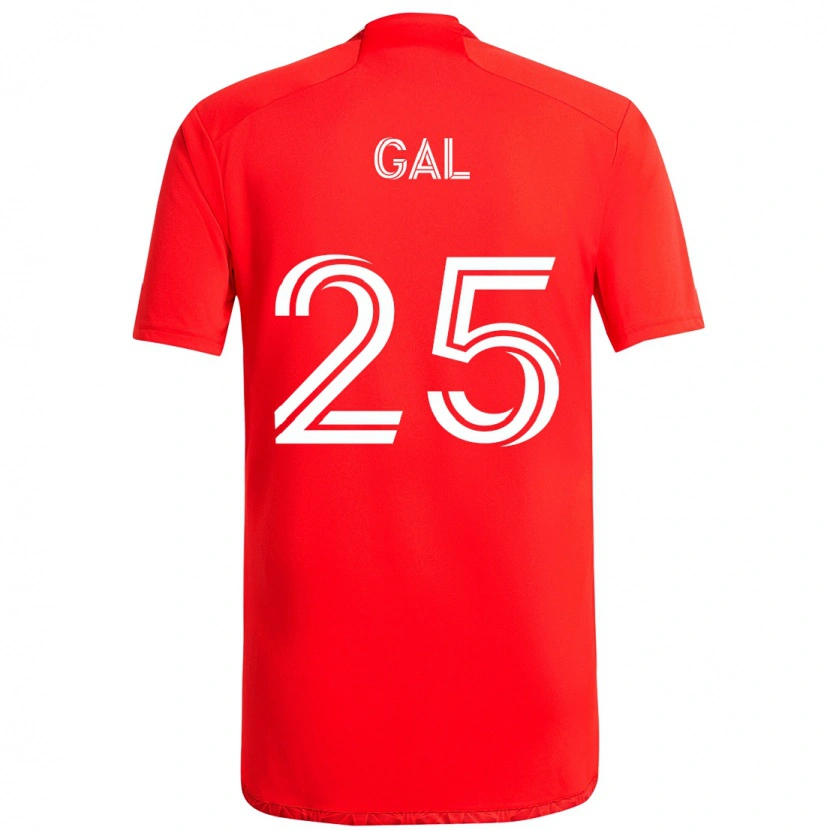 Danxen Mulher Camisola Jeff Gal #25 Vermelho Branco Principal 2025/26 Camisa Brasil