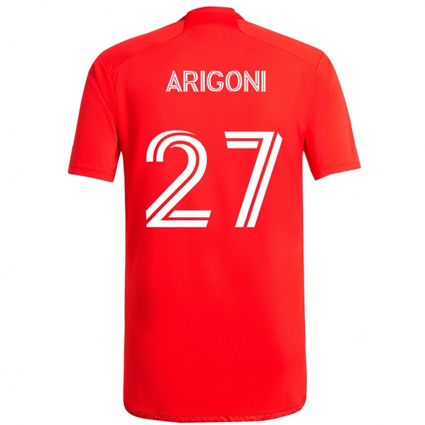 Danxen Mulher Camisola Allan Arigoni #27 Vermelho Branco Principal 2025/26 Camisa Brasil