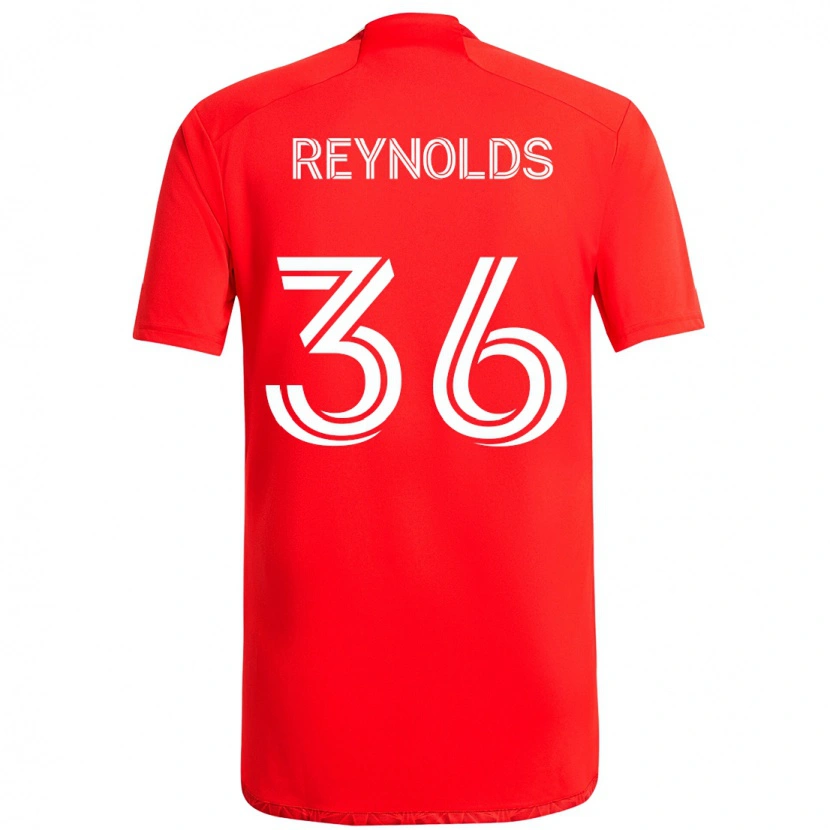 Danxen Mulher Camisola Justin Reynolds #36 Vermelho Branco Principal 2025/26 Camisa Brasil