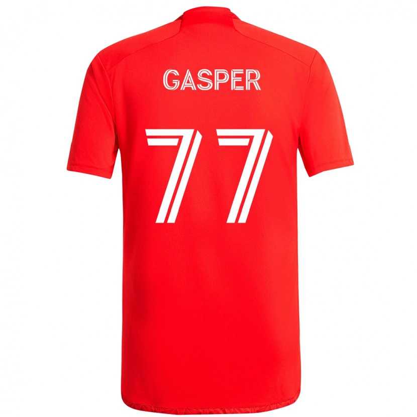 Danxen Mulher Camisola Chase Gasper #77 Vermelho Branco Principal 2025/26 Camisa Brasil