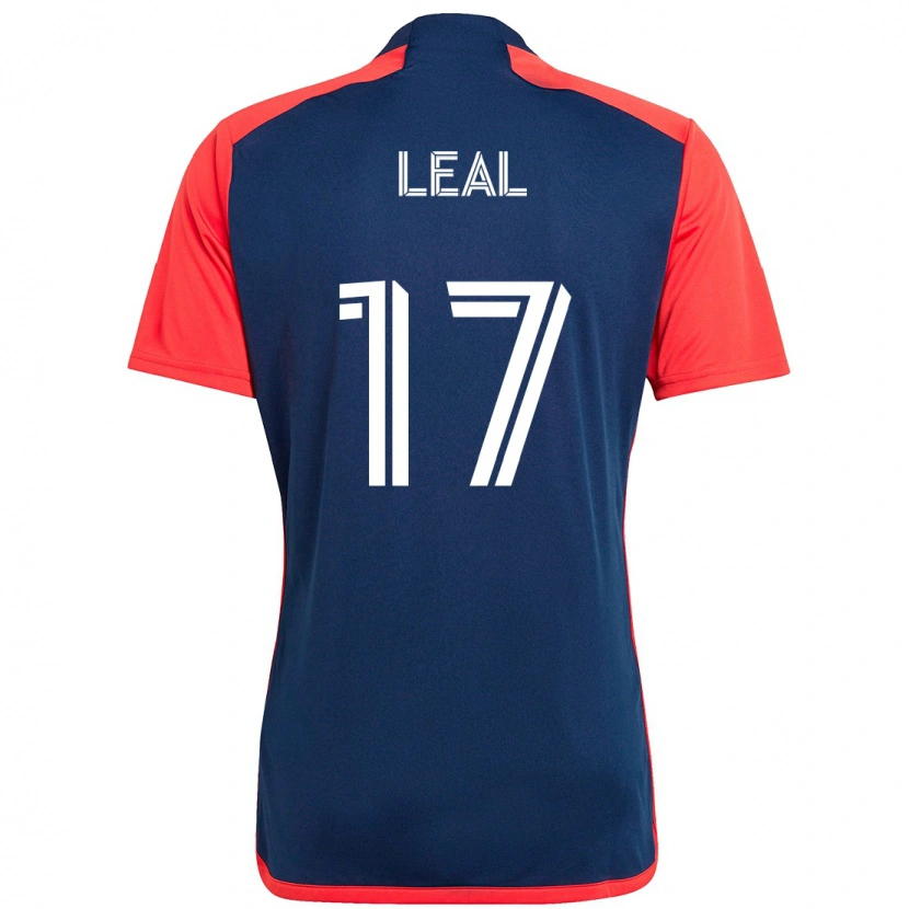 Danxen Mulher Camisola Patrick Leal #17 Azul Vermelho Principal 2025/26 Camisa Brasil