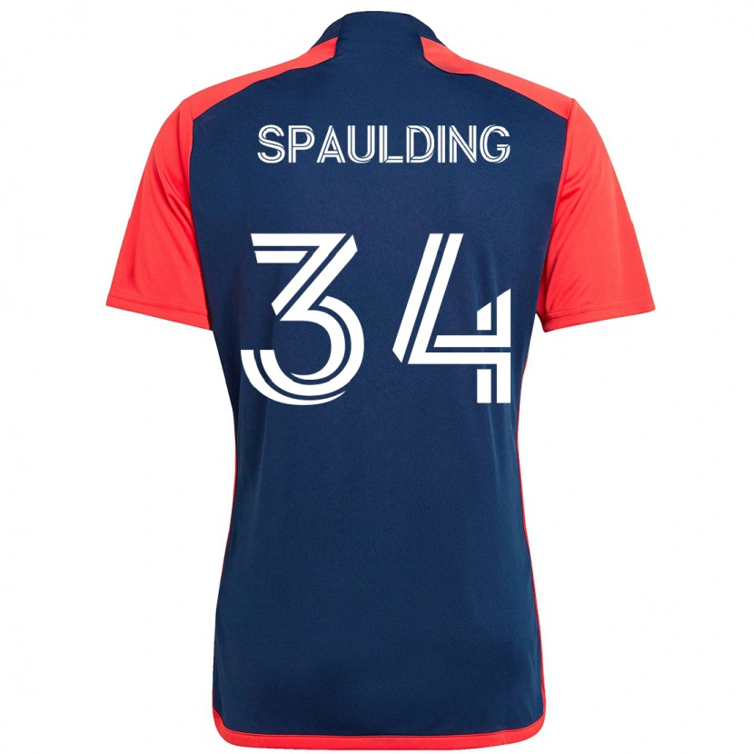 Danxen Mulher Camisola Ryan Spaulding #34 Azul Vermelho Principal 2025/26 Camisa Brasil