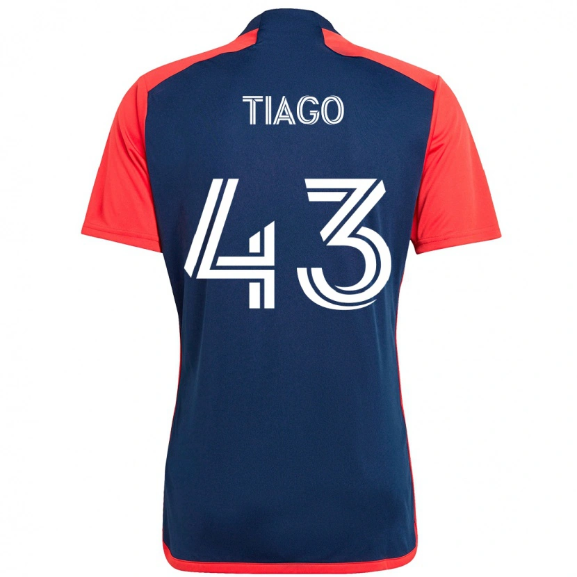 Danxen Mulher Camisola Santiago Suárez #43 Azul Vermelho Principal 2025/26 Camisa Brasil
