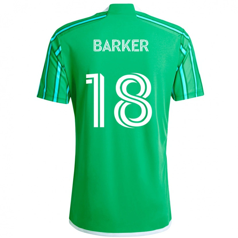 Danxen Mulher Camisola Alicia Barker #18 Verde Branco Principal 2025/26 Camisa Brasil