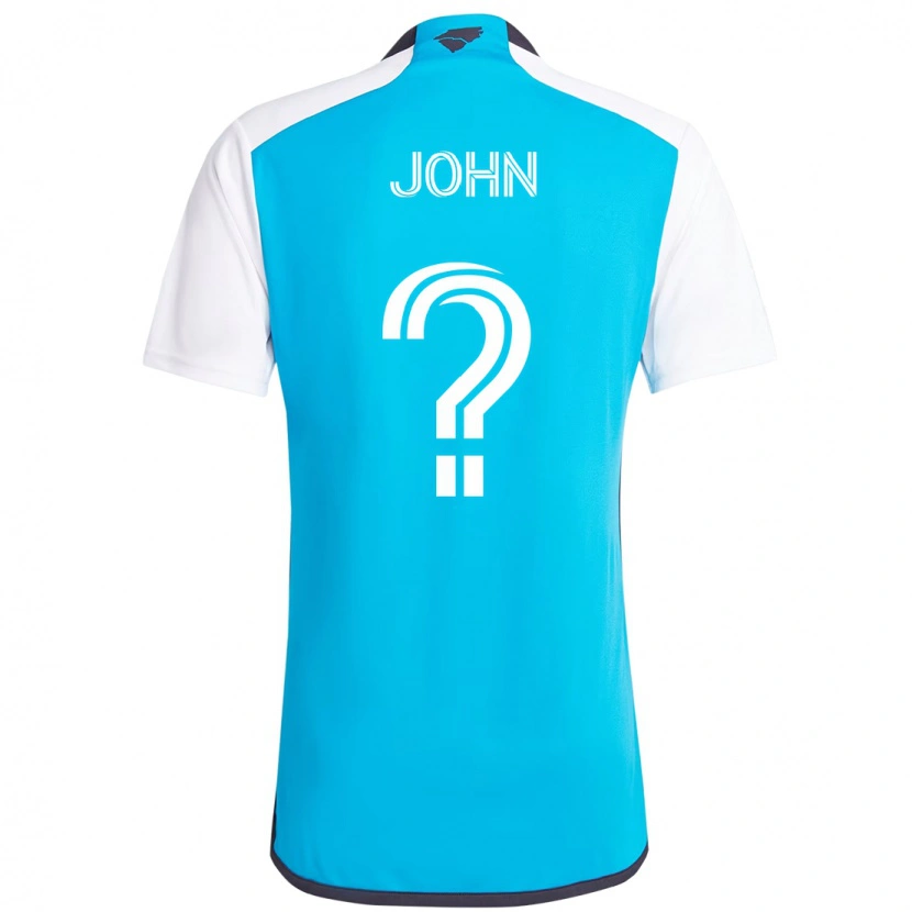 Danxen Mulher Camisola Aron John #0 Azul Celeste Branco Principal 2025/26 Camisa Brasil