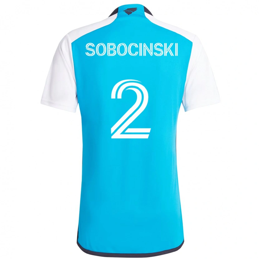 Danxen Mulher Camisola Jan Sobocinski #2 Azul Celeste Branco Principal 2025/26 Camisa Brasil