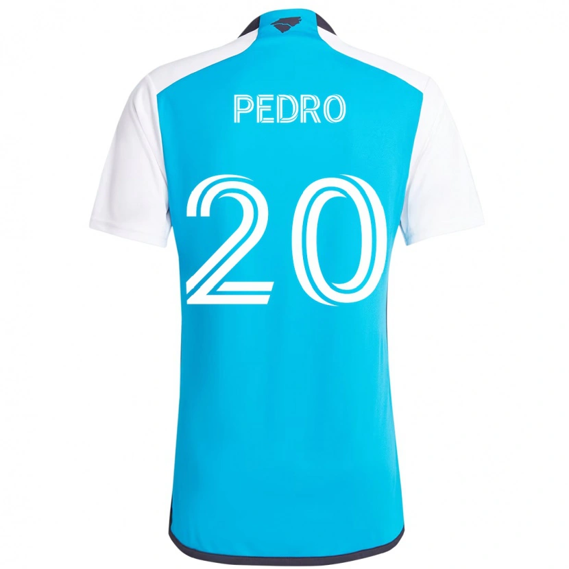 Danxen Mulher Camisola João Pedro #20 Azul Celeste Branco Principal 2025/26 Camisa Brasil