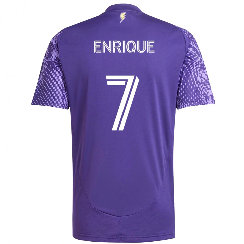 Danxen Mulher Camisola Ramiro Enrique #7 Roxo Branco Principal 2025/26 Camisa Brasil