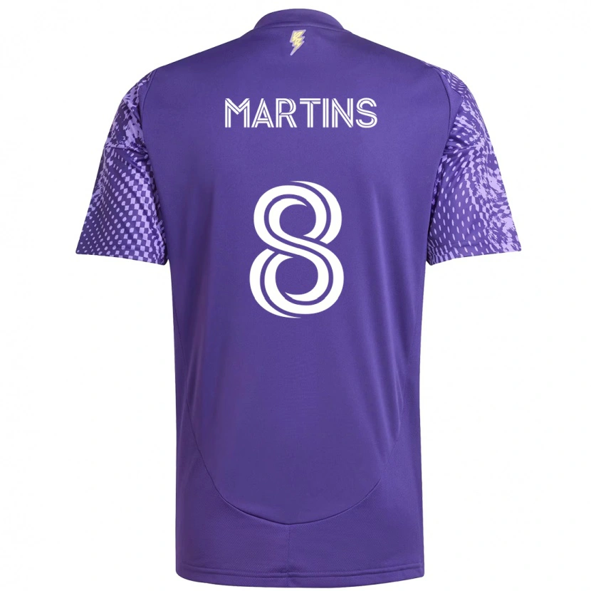 Danxen Mulher Camisola Felipe Martins #8 Roxo Branco Principal 2025/26 Camisa Brasil