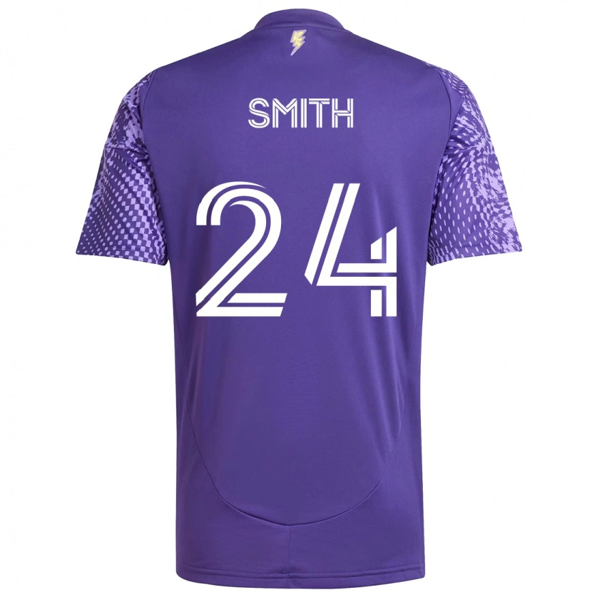 Danxen Mulher Camisola Kyle Smith #24 Roxo Branco Principal 2025/26 Camisa Brasil