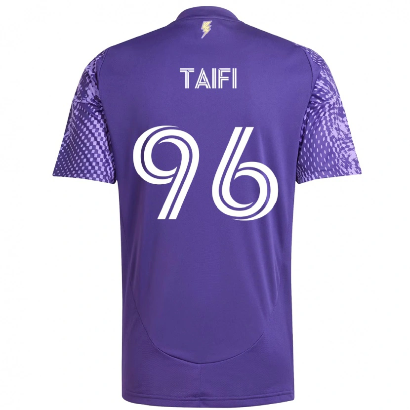 Danxen Mulher Camisola Zakaria Taifi #96 Roxo Branco Principal 2025/26 Camisa Brasil