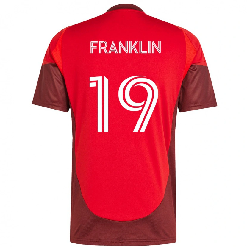 Danxen Mulher Camisola Kobe Franklin #19 Vermelho Branco Principal 2025/26 Camisa Brasil