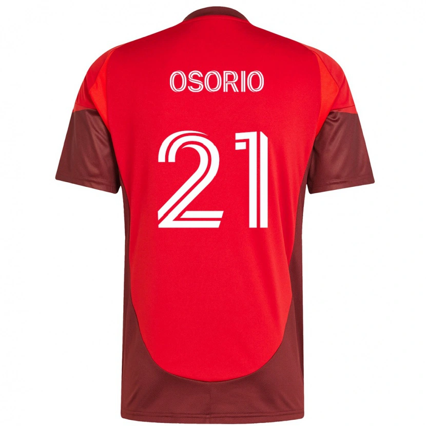 Danxen Mulher Camisola Jonathan Osorio #21 Vermelho Branco Principal 2025/26 Camisa Brasil