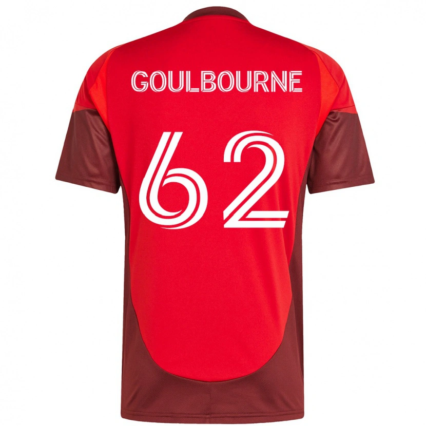 Danxen Mulher Camisola Rohan Goulbourne #62 Vermelho Branco Principal 2025/26 Camisa Brasil