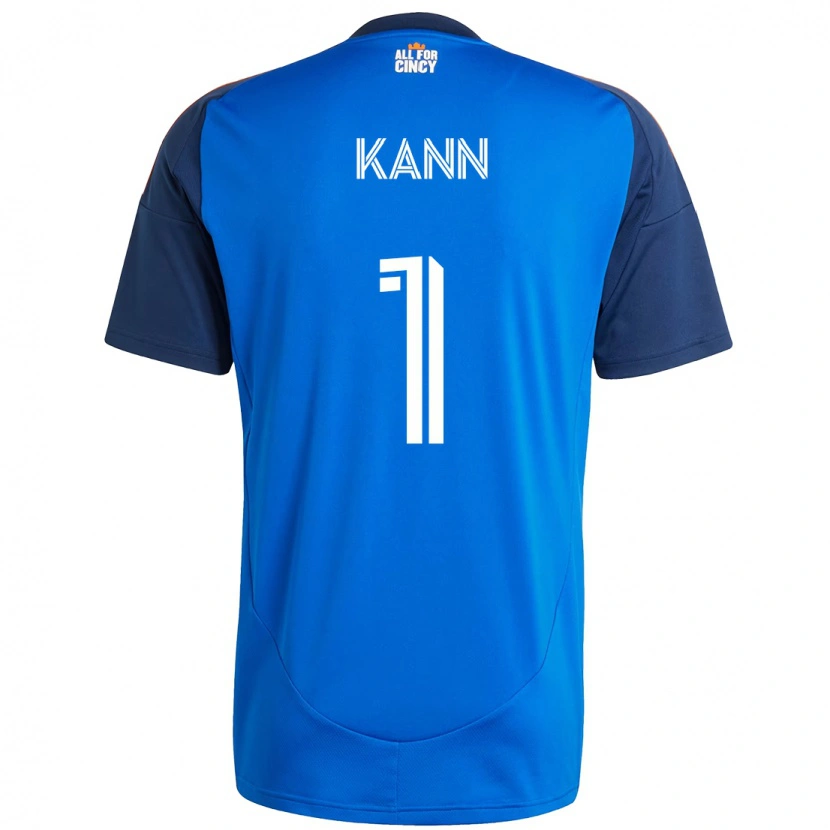 Danxen Mulher Camisola Alec Kann #1 Azul Escuro Laranja Principal 2025/26 Camisa Brasil