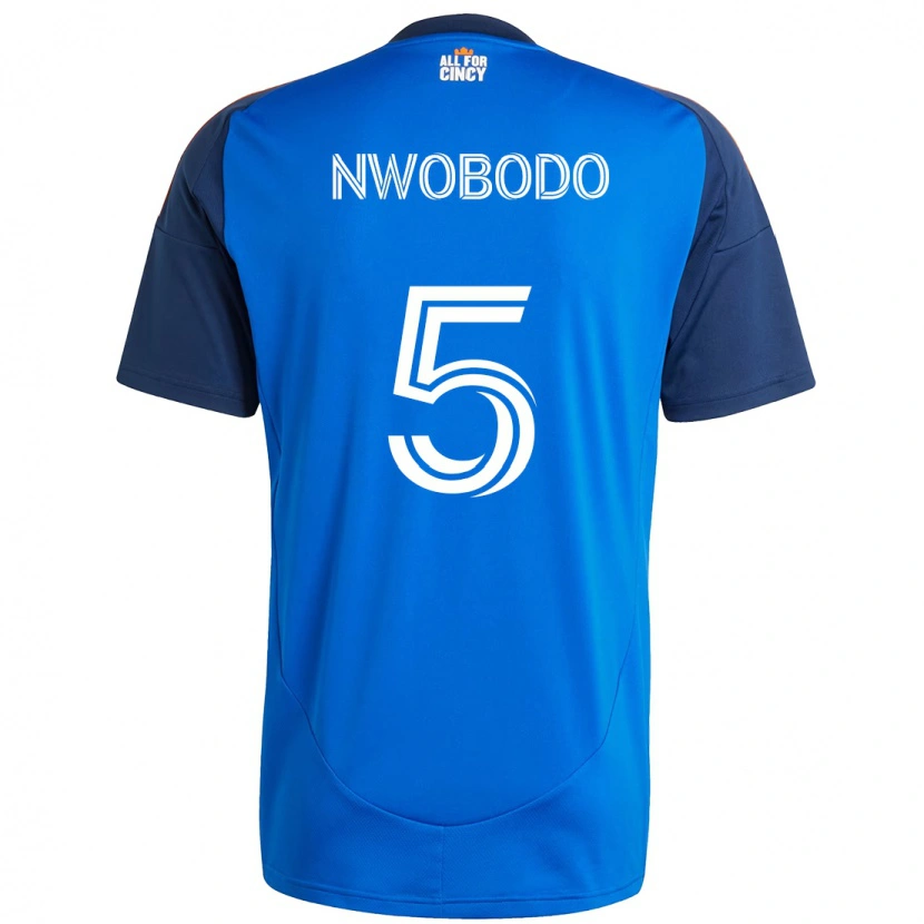 Danxen Mulher Camisola Obinna Nwobodo #5 Azul Escuro Laranja Principal 2025/26 Camisa Brasil