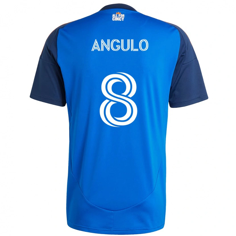 Danxen Mulher Camisola Marco Angulo #8 Azul Escuro Laranja Principal 2025/26 Camisa Brasil