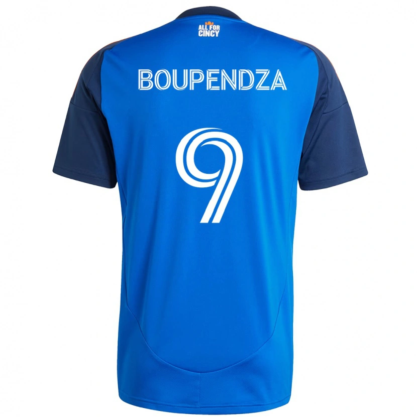 Danxen Mulher Camisola Aaron Boupendza #9 Azul Escuro Laranja Principal 2025/26 Camisa Brasil