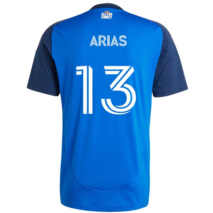Danxen Mulher Camisola Santiago Arias #13 Azul Escuro Laranja Principal 2025/26 Camisa Brasil