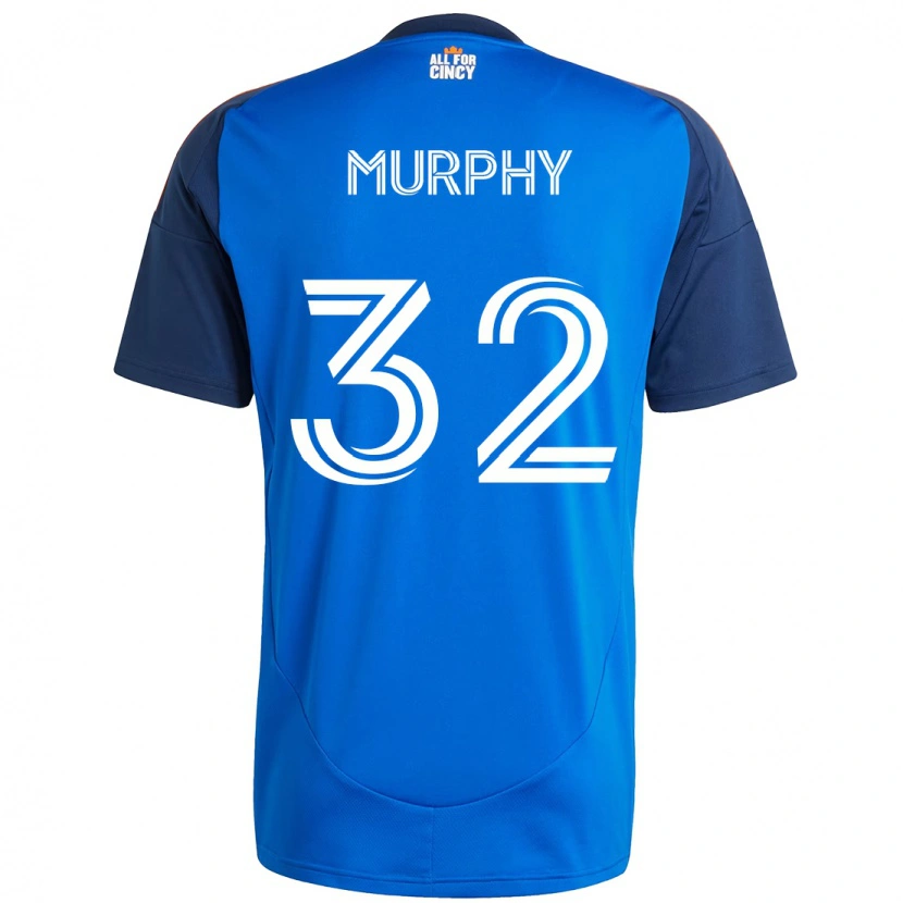 Danxen Mulher Camisola Ian Murphy #32 Azul Escuro Laranja Principal 2025/26 Camisa Brasil