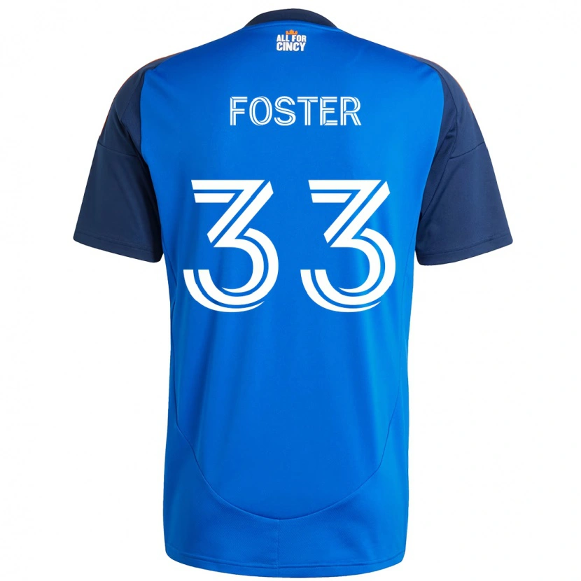 Danxen Mulher Camisola Isaiah Foster #33 Azul Escuro Laranja Principal 2025/26 Camisa Brasil