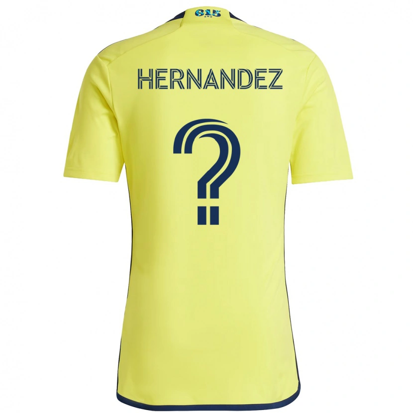 Danxen Mulher Camisola Jonathan Hernández #0 Amarelo Azul Marinho Principal 2025/26 Camisa Brasil