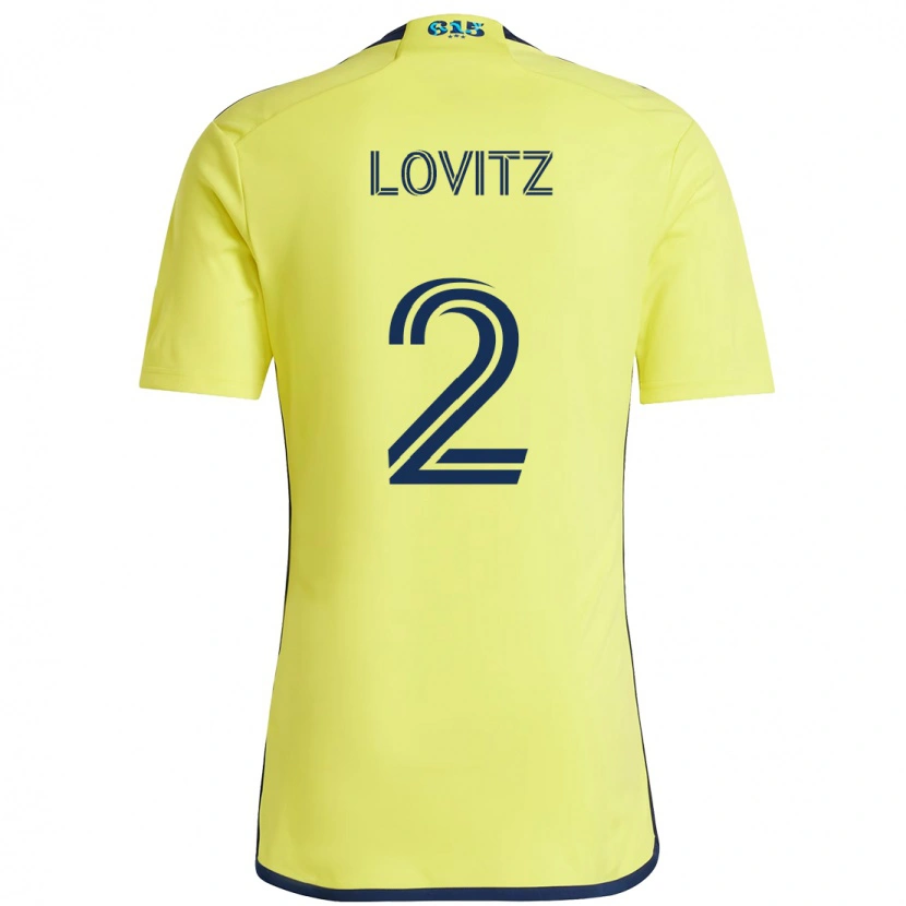 Danxen Mulher Camisola Daniel Lovitz #2 Amarelo Azul Marinho Principal 2025/26 Camisa Brasil