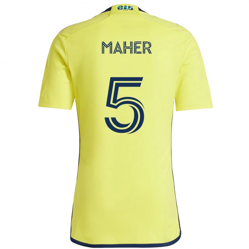 Danxen Mulher Camisola Jack Maher #5 Amarelo Azul Marinho Principal 2025/26 Camisa Brasil