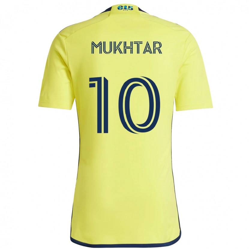 Danxen Mulher Camisola Hany Mukhtar #10 Amarelo Azul Marinho Principal 2025/26 Camisa Brasil