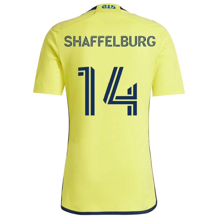 Danxen Mulher Camisola Jacob Shaffelburg #14 Amarelo Azul Marinho Principal 2025/26 Camisa Brasil