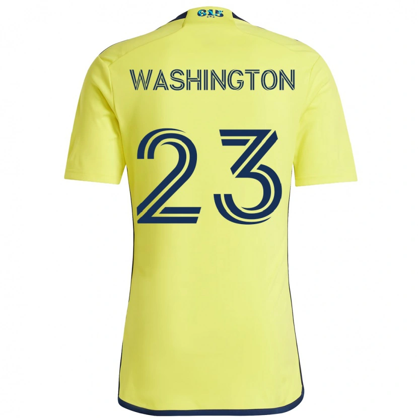 Danxen Mulher Camisola Taylor Washington #23 Amarelo Azul Marinho Principal 2025/26 Camisa Brasil