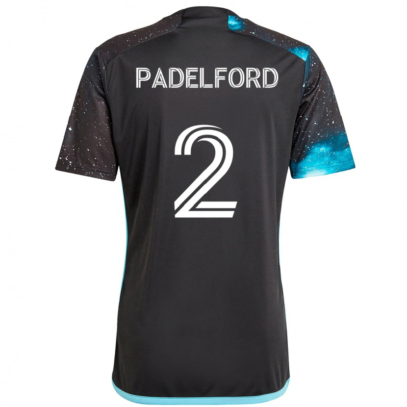 Danxen Mulher Camisola Devin Padelford #2 Preto Azul Principal 2025/26 Camisa Brasil