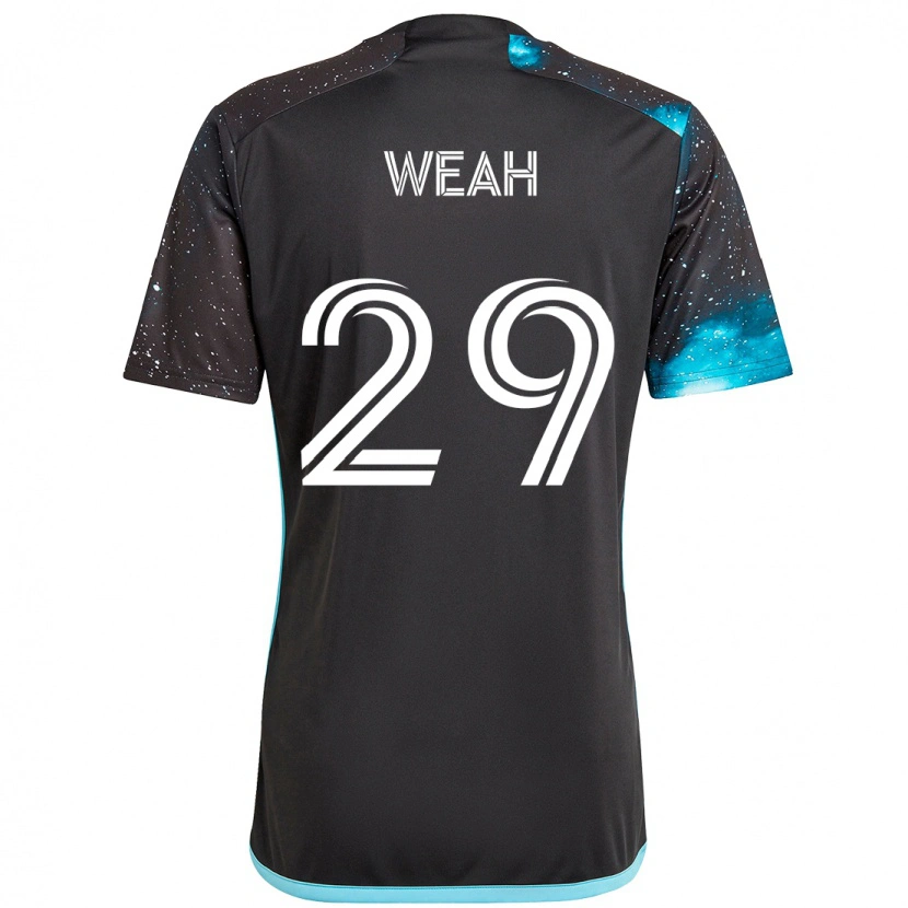 Danxen Mulher Camisola Patrick Weah #29 Preto Azul Principal 2025/26 Camisa Brasil