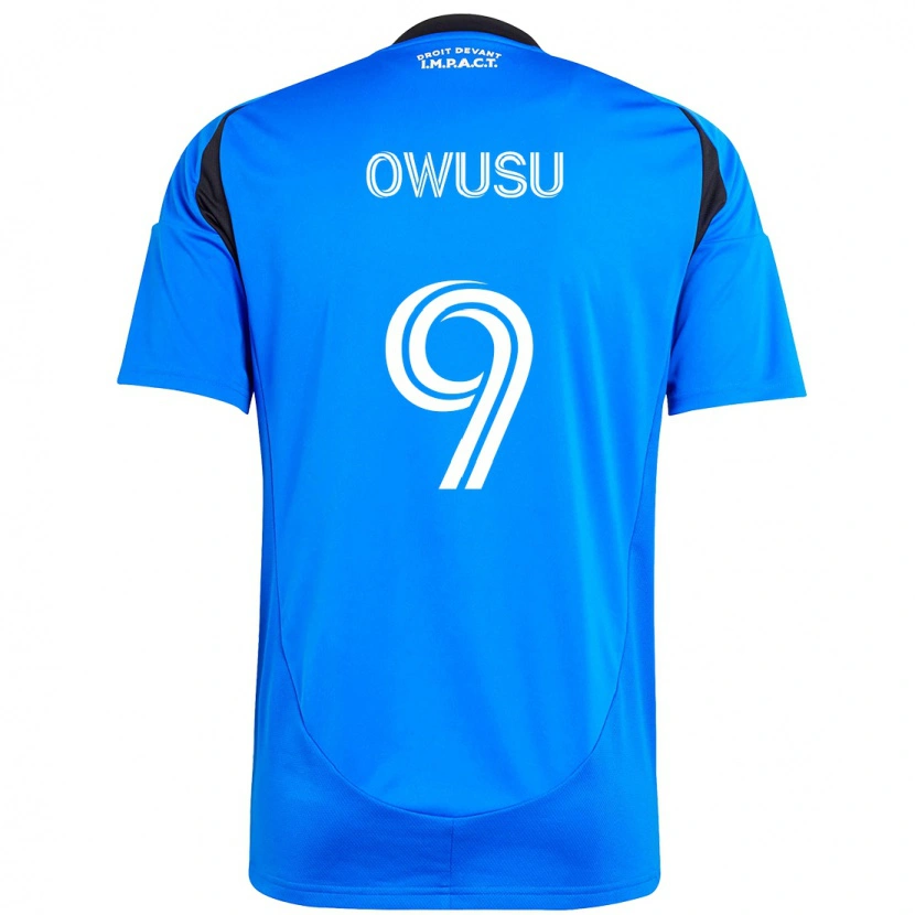 Danxen Mulher Camisola Prince Osei Owusu #9 Azul Escuro Preto Principal 2025/26 Camisa Brasil