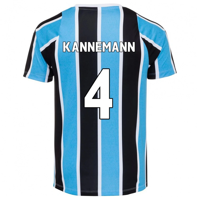 Danxen Mulher Camisola Walter Kannemann #4 Azul Preto Branco Principal 2025/26 Camisa Brasil