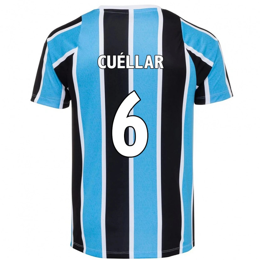 Danxen Mulher Camisola Gustavo Cuéllar #6 Azul Preto Branco Principal 2025/26 Camisa Brasil