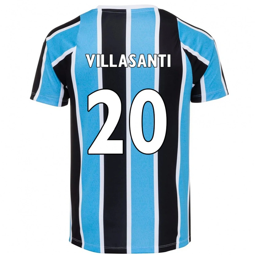 Danxen Mulher Camisola Mathías Villasanti #20 Azul Preto Branco Principal 2025/26 Camisa Brasil