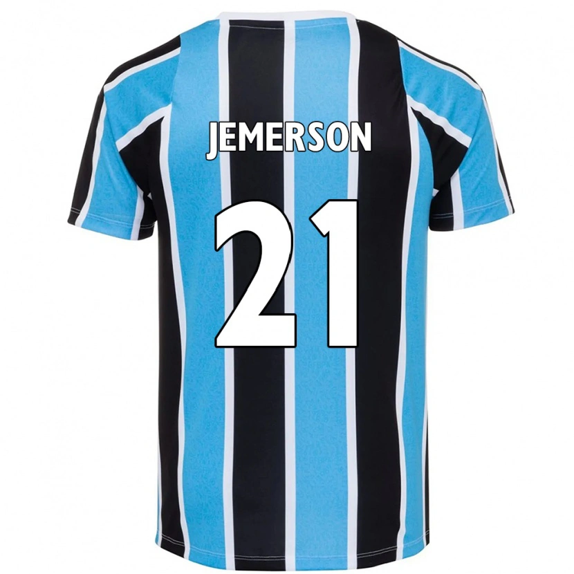 Danxen Mulher Camisola Jemerson #21 Azul Preto Branco Principal 2025/26 Camisa Brasil