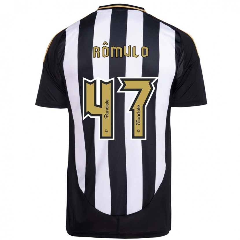Danxen Mulher Camisola Rômulo #47 Branco Preto Principal 2025/26 Camisa Brasil