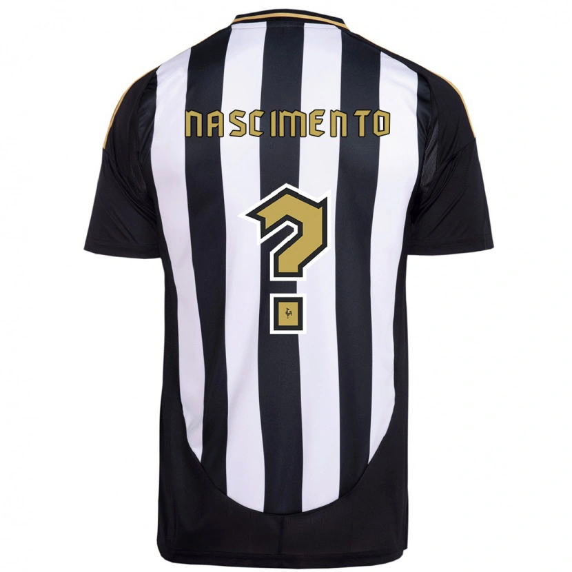 Danxen Mulher Camisola Ruan Nascimento #0 Branco Preto Principal 2025/26 Camisa Brasil