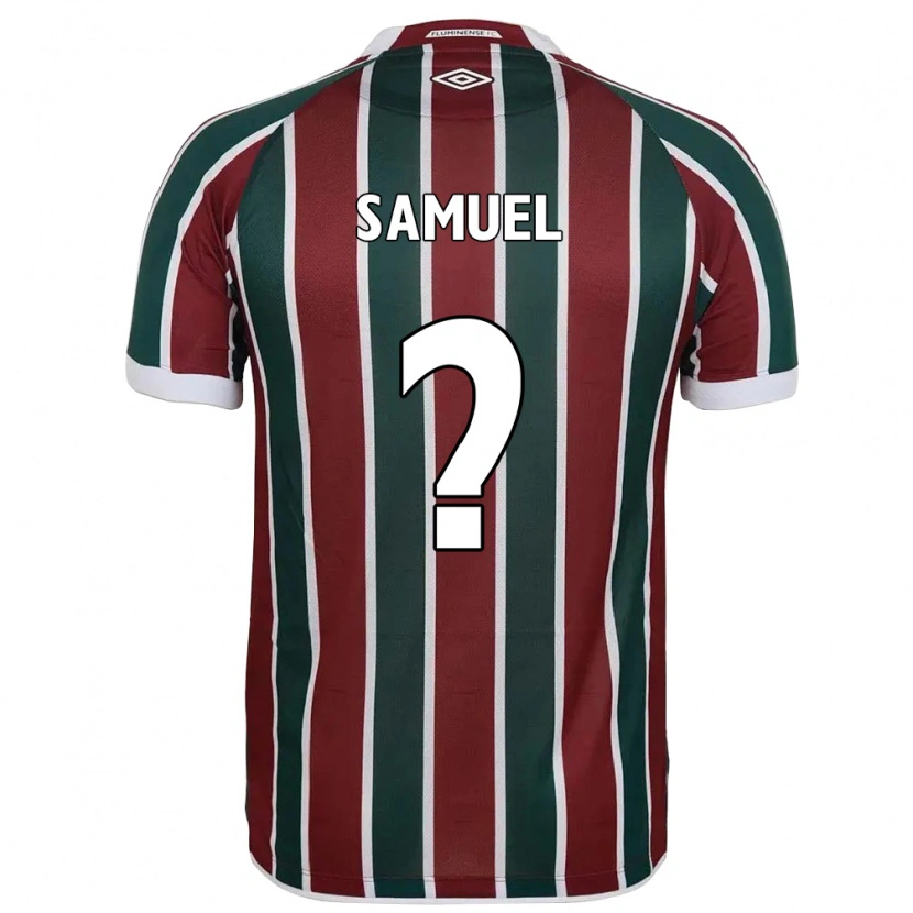 Danxen Mulher Camisola Keven Samuel #0 Verde Bordô Branco Principal 2025/26 Camisa Brasil